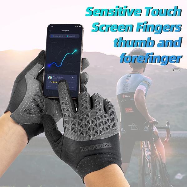 ROCKBROS | Fahrradhandschuhe Radsport – Herren Handschuhe für Fahrradfahren